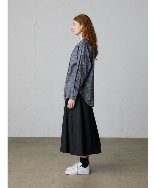 MidiUmi / ミディウミ シャツ・ブラウス | MidiUmi ドット柄バンドカラーシャツ | 詳細17