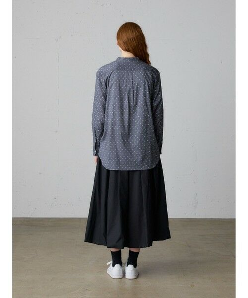 MidiUmi / ミディウミ シャツ・ブラウス | MidiUmi ドット柄バンドカラーシャツ | 詳細18