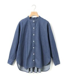 MidiUmi / ミディウミ シャツ・ブラウス | MidiUmi タックスリーブデニムシャツ