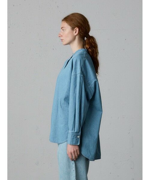 MidiUmi / ミディウミ シャツ・ブラウス | MidiUmi タックスリーブデニムシャツ | 詳細4