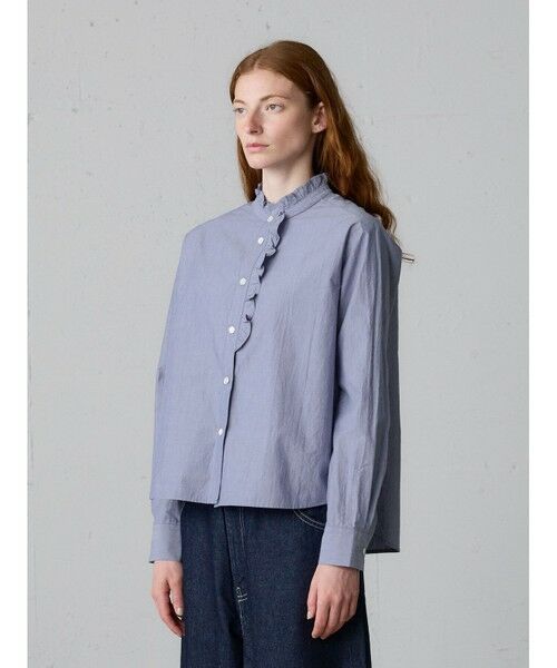 MidiUmi / ミディウミ シャツ・ブラウス | MidiUmi フロントハーフフリルシャツ | 詳細3