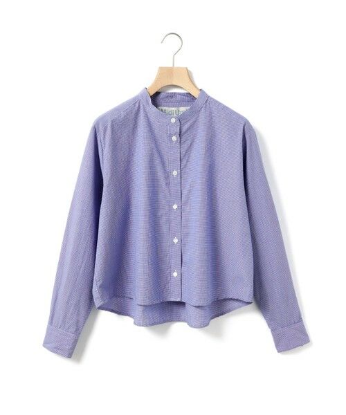 MidiUmi / ミディウミ シャツ・ブラウス | MidiUmi パターンショートシャツ(ネイビーチェック(color77))