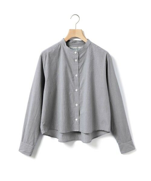 MidiUmi / ミディウミ シャツ・ブラウス | MidiUmi パターンショートシャツ(ブラックチェック(color99))