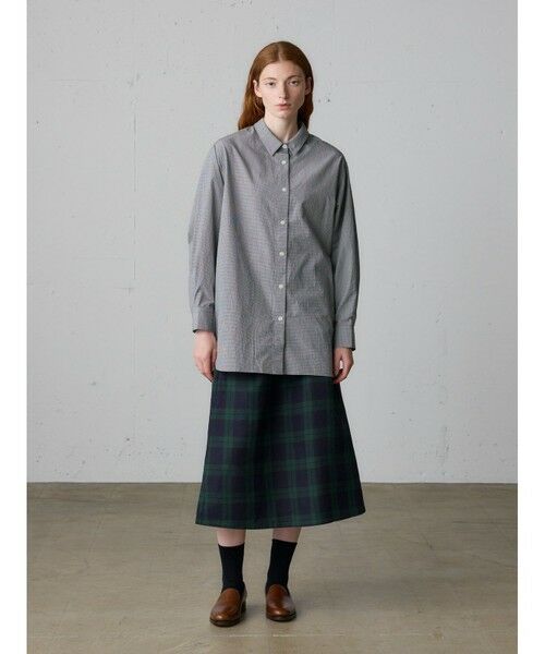 MidiUmi / ミディウミ シャツ・ブラウス | MidiUmi パターンワイドロングシャツ | 詳細15