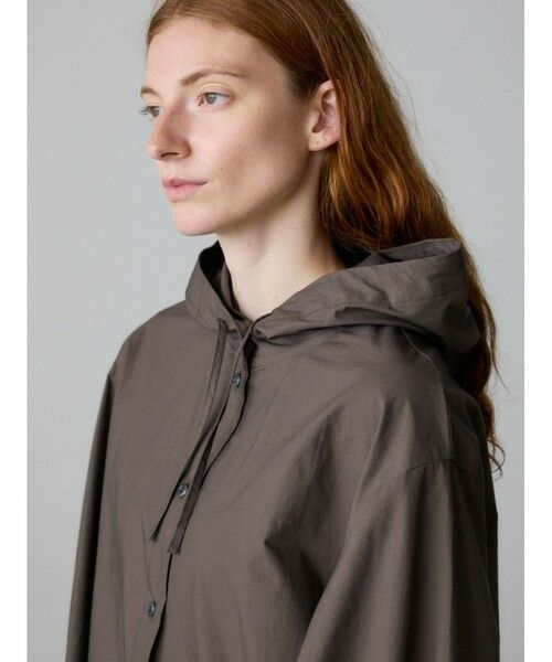 MidiUmi / ミディウミ ロング・マキシ丈ワンピース | MidiUmi フード付きシャツワンピース | 詳細10