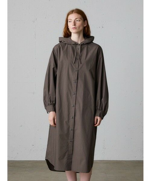 MidiUmi / ミディウミ ロング・マキシ丈ワンピース | MidiUmi フード付きシャツワンピース | 詳細7