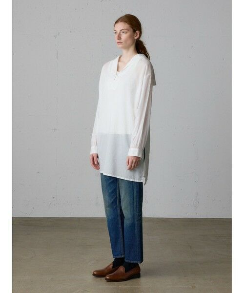 MidiUmi / ミディウミ ドレス | MidiUmi シースルーセーラーカラーチュニック | 詳細8