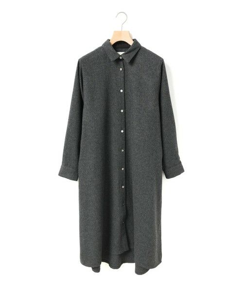MidiUmi / ミディウミ ロング・マキシ丈ワンピース | MidiUmi コートワンピース(チャコールグレー(color92))