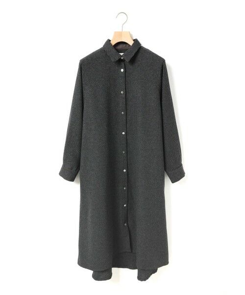 MidiUmi / ミディウミ ロング・マキシ丈ワンピース | MidiUmi コートワンピース(チャコールグレーチェック(color92A))