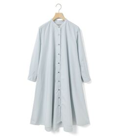 MidiUmi / ミディウミ ロング・マキシ丈ワンピース | MidiUmi Aラインバンドカラーシャツワンピース