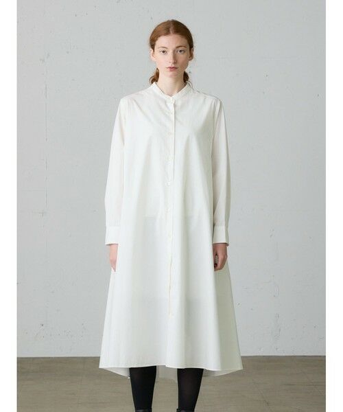 MidiUmi / ミディウミ ロング・マキシ丈ワンピース | MidiUmi Aラインバンドカラーシャツワンピース | 詳細10