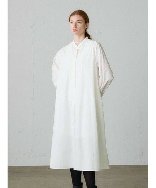 MidiUmi / ミディウミ ロング・マキシ丈ワンピース | MidiUmi Aラインバンドカラーシャツワンピース | 詳細11