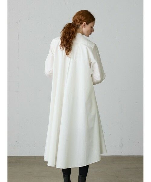 MidiUmi / ミディウミ ロング・マキシ丈ワンピース | MidiUmi Aラインバンドカラーシャツワンピース | 詳細12