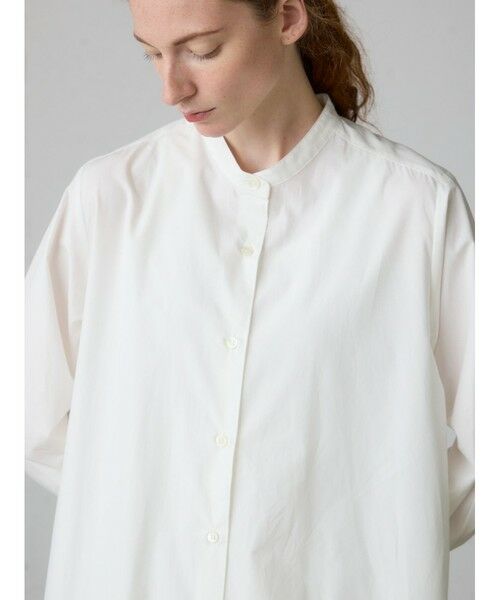 MidiUmi / ミディウミ ロング・マキシ丈ワンピース | MidiUmi Aラインバンドカラーシャツワンピース | 詳細13