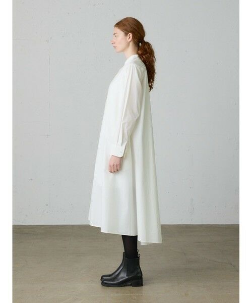 MidiUmi / ミディウミ ロング・マキシ丈ワンピース | MidiUmi Aラインバンドカラーシャツワンピース | 詳細8