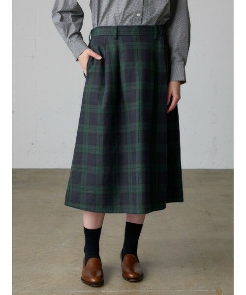 MidiUmi / ミディウミ ミニ・ひざ丈スカート | MidiUmi チェックタックスカート | 詳細10