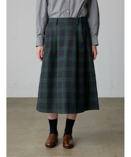 MidiUmi / ミディウミ ミニ・ひざ丈スカート | MidiUmi チェックタックスカート | 詳細6