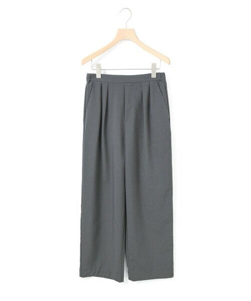 MidiUmi/ミディウミ MidiUmi ワイドスラックスパンツ チャコールグレー(color92) FREE MidiUmi/ミディウミ MidiUmi ワイドスラックスパンツ チャコールグレー(color92) FREE