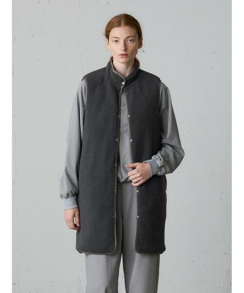 MidiUmi / ミディウミ ベスト | MidiUmi キルティングリバーシブルベスト | 詳細11