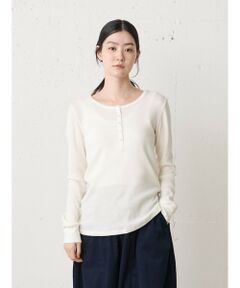 MidiUmi / ミディウミ カットソー | MidiUmi ワッフルヘンリーネックプルオーバー