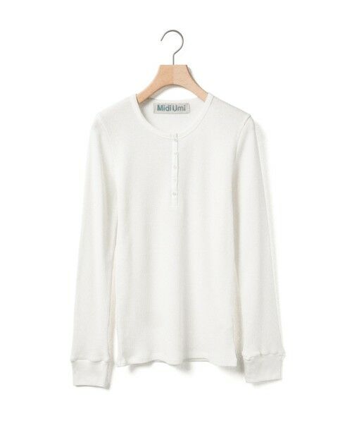 MidiUmi / ミディウミ カットソー | MidiUmi ワッフルヘンリーネックプルオーバー | 詳細1