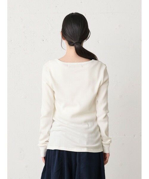 MidiUmi / ミディウミ カットソー | MidiUmi ワッフルヘンリーネックプルオーバー | 詳細5