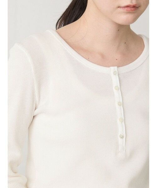 MidiUmi / ミディウミ カットソー | MidiUmi ワッフルヘンリーネックプルオーバー | 詳細6