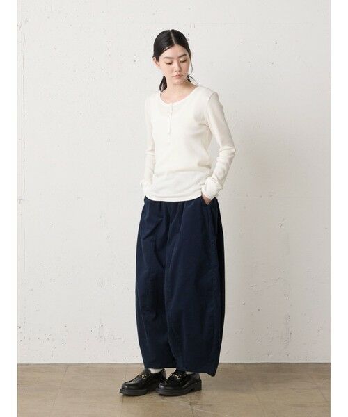 MidiUmi / ミディウミ カットソー | MidiUmi ワッフルヘンリーネックプルオーバー | 詳細8