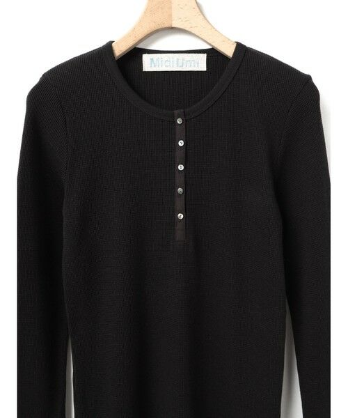 MidiUmi / ミディウミ カットソー | MidiUmi ワッフルヘンリーネックプルオーバー | 詳細12