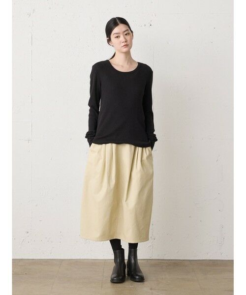 MidiUmi / ミディウミ カットソー | MidiUmi ワッフルクルーネックプルオーバー | 詳細8