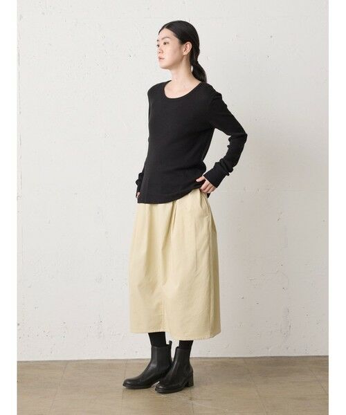 MidiUmi / ミディウミ カットソー | MidiUmi ワッフルクルーネックプルオーバー | 詳細9