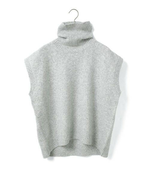 MidiUmi/ミディウミ MidiUmi ハイネックニットベスト ライトグレー(color90) FREE MidiUmi/ミディウミ MidiUmi ハイネックニットベスト ライトグレー(color90) FREE