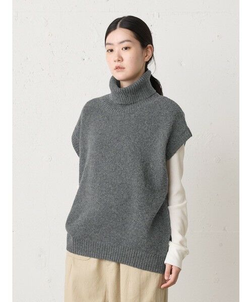 MidiUmi / ミディウミ ベスト | MidiUmi ハイネックニットベスト | 詳細10