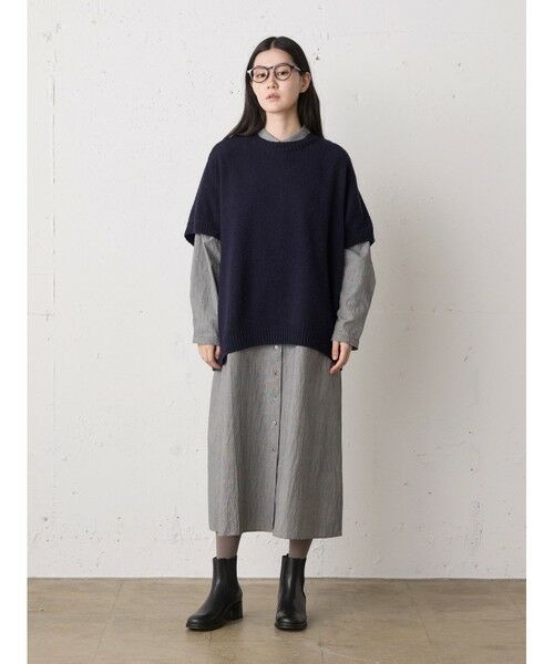 MidiUmi / ミディウミ ベスト | MidiUmi クルーネックコクーンベスト | 詳細7