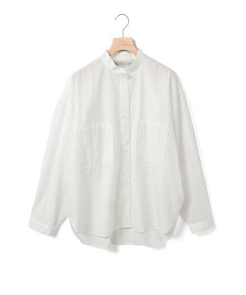 MidiUmi / ミディウミ シャツ・ブラウス | MidiUmi スタンドカラーワイドシャツ(オフホワイト(color11))