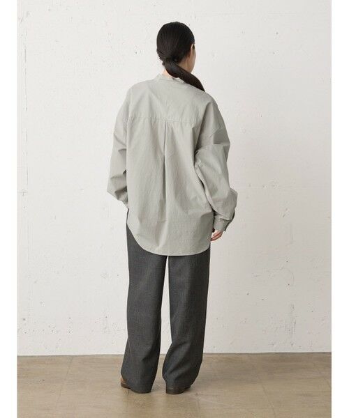 MidiUmi / ミディウミ シャツ・ブラウス | MidiUmi スタンドカラーワイドシャツ | 詳細9