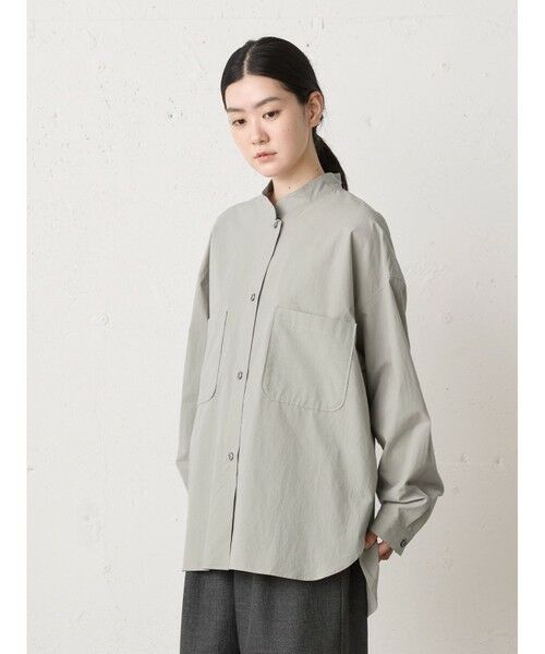 MidiUmi / ミディウミ シャツ・ブラウス | MidiUmi スタンドカラーワイドシャツ | 詳細4