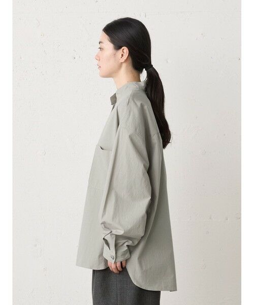 MidiUmi / ミディウミ シャツ・ブラウス | MidiUmi スタンドカラーワイドシャツ | 詳細5