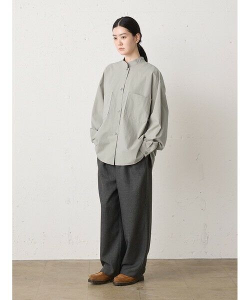 MidiUmi / ミディウミ シャツ・ブラウス | MidiUmi スタンドカラーワイドシャツ | 詳細8