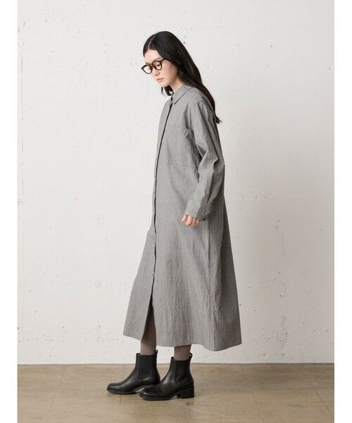 MidiUmi / ミディウミ ロング・マキシ丈ワンピース | MidiUmi ビッグポケットシャツワンピース | 詳細11