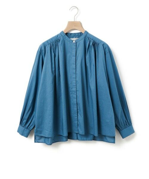 MidiUmi/ミディウミ MidiUmi ギャザーワイドシャツ ブルー(color31) FREE