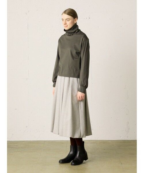 MidiUmi / ミディウミ カットソー | MidiUmi ハイネックギャザースリーブプルオーバー | 詳細10