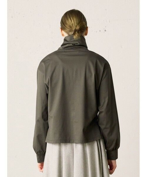 MidiUmi / ミディウミ カットソー | MidiUmi ハイネックギャザースリーブプルオーバー | 詳細7