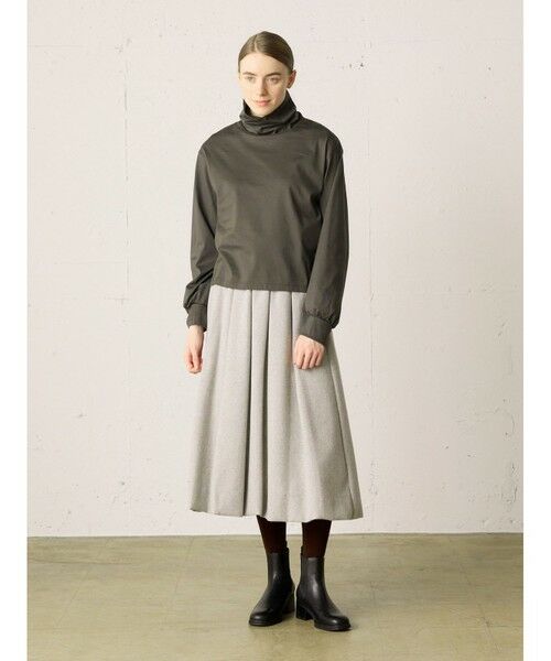 MidiUmi / ミディウミ カットソー | MidiUmi ハイネックギャザースリーブプルオーバー | 詳細9