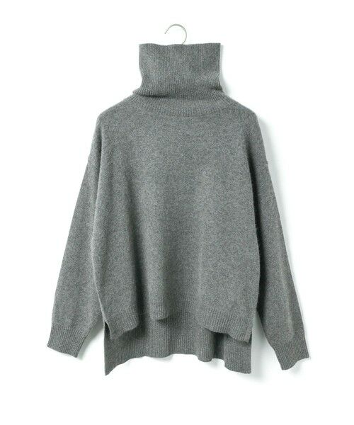 MidiUmi / ミディウミ ニット・セーター | MidiUmi ラクーンニットハイネックプルオーバー(チャコールグレー(color92))