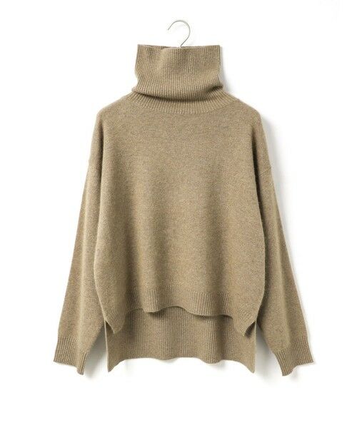 MidiUmi / ミディウミ ニット・セーター | MidiUmi ラクーンニットハイネックプルオーバー(ベージュ(color20))
