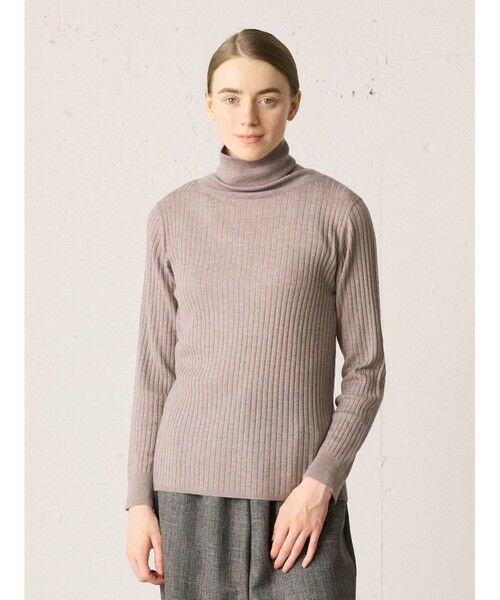 MidiUmi/ミディウミ MidiUmi ハイネックリブプルオーバー ベージュ(color20) FREE MidiUmi/ミディウミ MidiUmi ハイネックリブプルオーバー ベージュ(color20) FREE