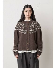 MidiUmi / ミディウミ カーディガン・ボレロ | MidiUmi ノルディックニットカーディガン