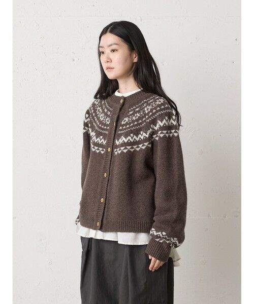 MidiUmi / ミディウミ カーディガン・ボレロ | MidiUmi ノルディックニットカーディガン | 詳細3