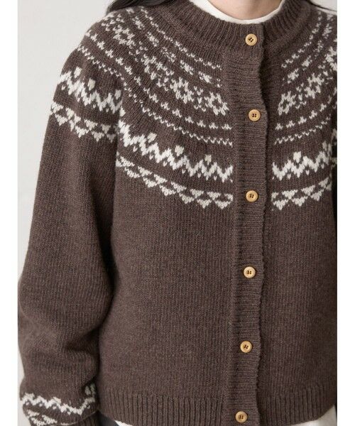 MidiUmi / ミディウミ カーディガン・ボレロ | MidiUmi ノルディックニットカーディガン | 詳細6